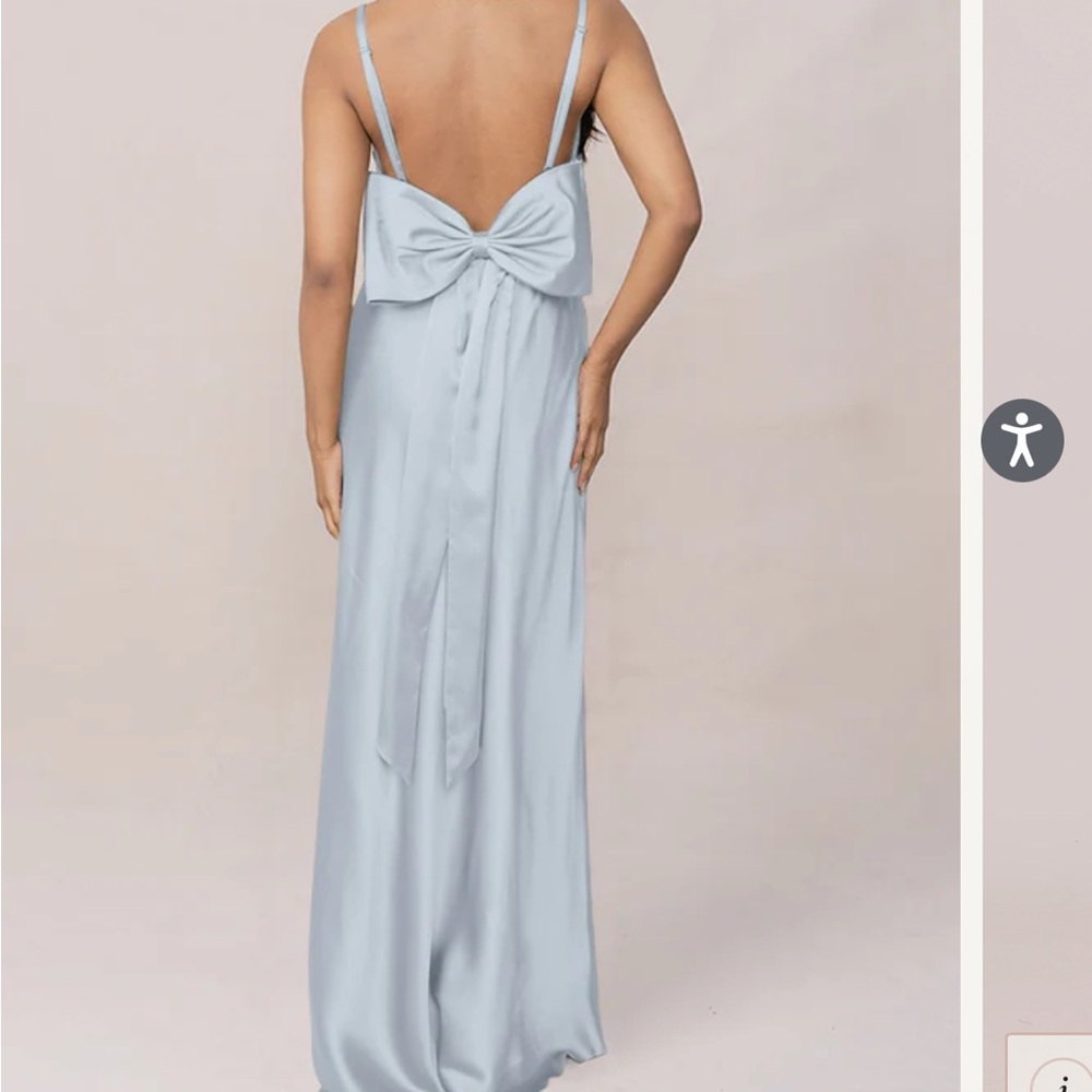 Revelry Sky Blue Backless Gown
